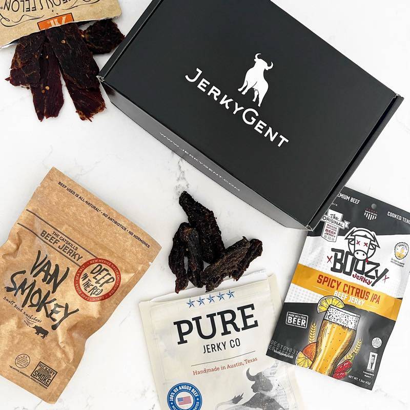 JerkyGent Beef Jerky Gift Box The Best Beef Jerky Subscription Box